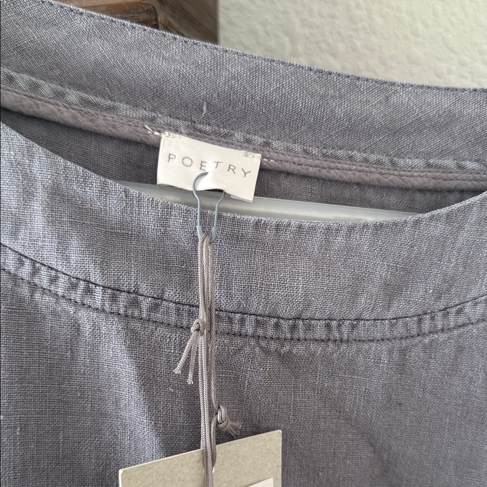 Poetry Charcoal Linen Blouse